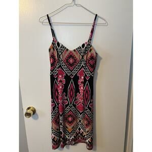 Y2K Vintage Style INC Colorful Geometric Print Dress